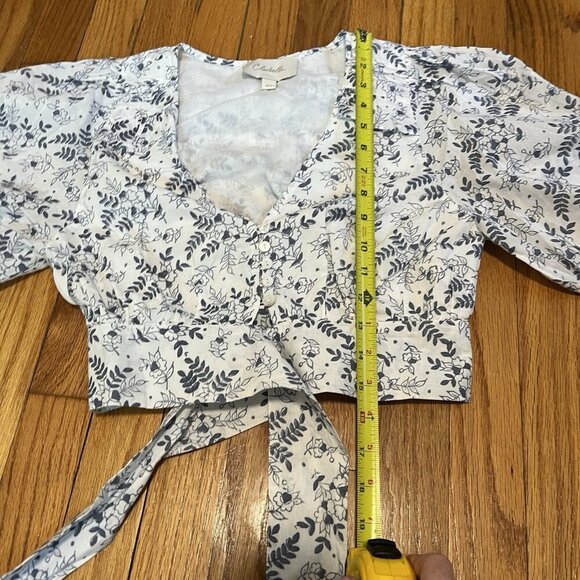Cleobella Amina Crop Wrap Top in Killarney Floral Print Size XS - Picture 10 of 11